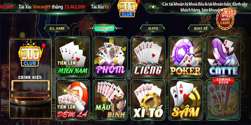 Những thể loại game hấp dẫn tại Hitclub